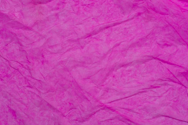 Rosa Farbe Nass Faltig Papiertaschentuch Textur Hintergrund — Stockfoto