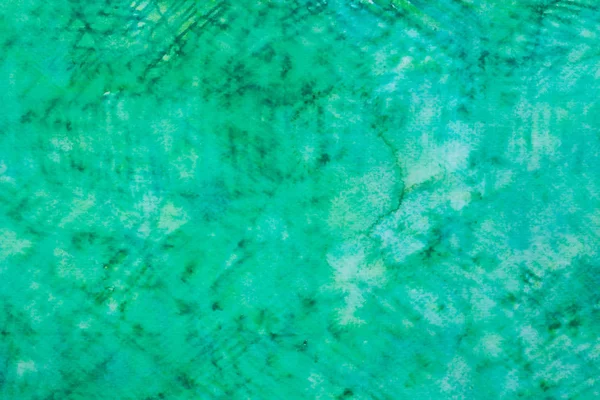 Zelená Barva Akvarel Ink Namalované Texturu Pozadí Papíru — Stock fotografie