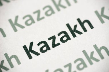 Word Kazak Dili beyaz kağıt makro baskılı