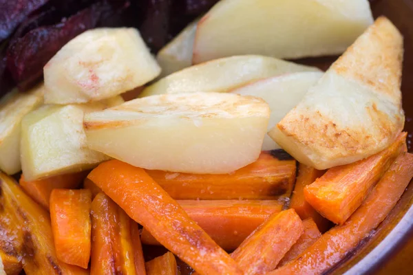 Baked Root Vegetables Plate — Stock Photo, Image