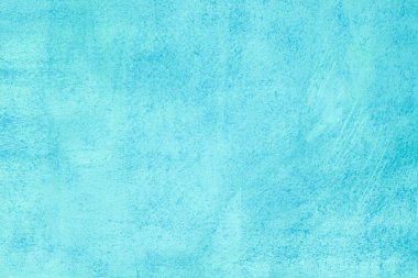 Suluboya ve kağıt üzerine pastel boya ile yapılan mavi renk sanatsal arka plan dokusu