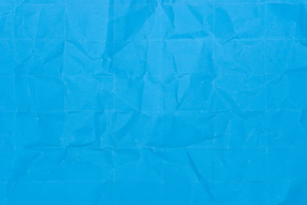 Μπλε Χρώμα Τσαλακωμένο Χαρτί Υφή Φόντου — Φωτογραφία Αρχείου