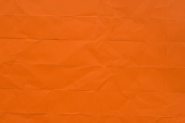 Orange Color Creased Paper Background Texture — Stock Photo, Image