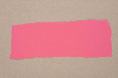 pembe renk gri arka plan doku yırtık kağıt parçası