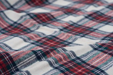 katlanmış buruşuk çok renkli damalı yünlü kumaş arka plan texturr