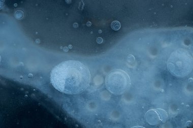 gölet kış arka plan doku üzerinde mavi renk buz