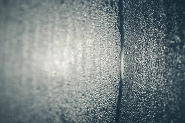Buharlı pencere cam arka plan doku makro seçici odak