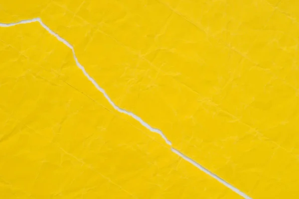 Papel Desgarrado Amarillo Con Textura Fondo Espacio Copia Macro — Foto de Stock