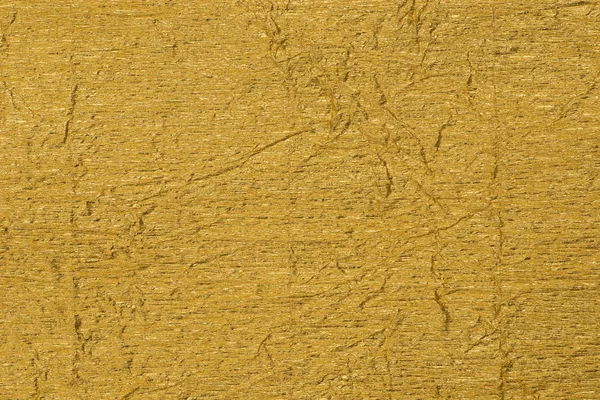 Cor Dourada Metálico Vincado Papel Fundo Textura — Fotografia de Stock
