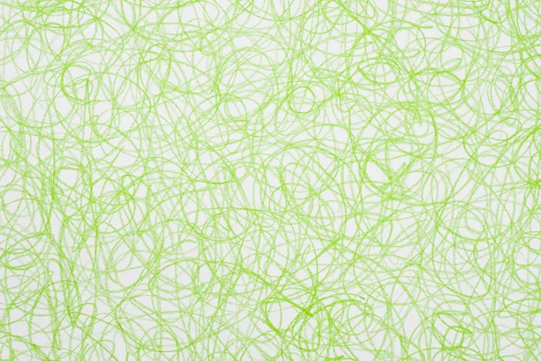 Cor Verde Lápis Cor Doodle Fundo Textura — Fotografia de Stock