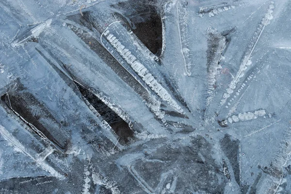 ice on pool background texture macro