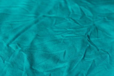 Tekstil seçici odak arka plan mavi renk kapma