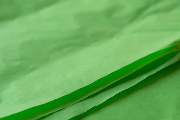Textura Fondo Tejido Papel Arrugado Color Verde —  Fotos de Stock