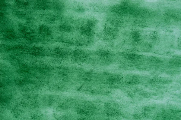 Zelená malovaná akvarel pozadí textury — Stock fotografie