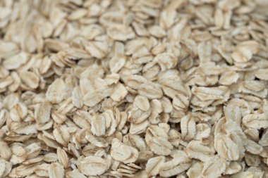 çiğ yulaf ezmesi makro arka plan 