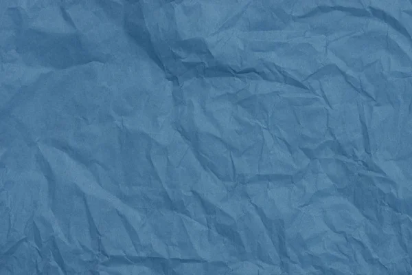 Blue creased tissue paper texture background — Stock Photo, Image