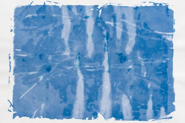 Textura de fundo azul aquarela em papel branco — Fotografia de Stock