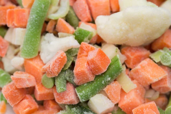 Frozen vegetables macro mix — Stock Photo, Image