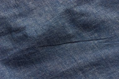 Mavi buruşuk kumaş arka plan dokusu 