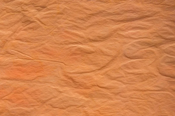 Textura de papel de tecido vincado laranja — Fotografia de Stock