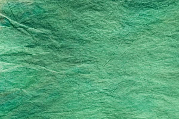 Green creased tissue paper  texture — Stock Photo, Image