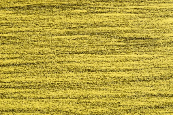 Linhas de lápis de cor preto na textura de fundo de papel amarelo — Fotografia de Stock