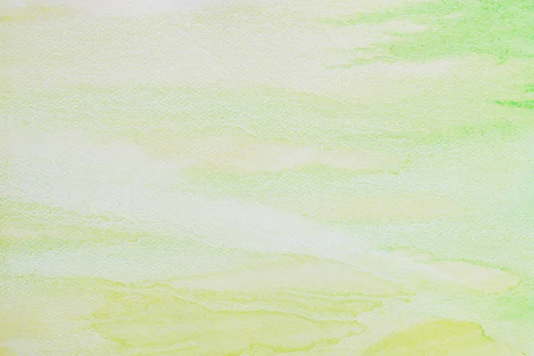green watercolor pastel painted on paper background texture