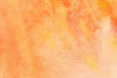 Kağıt arka plan doku boyalı turuncu suluboya