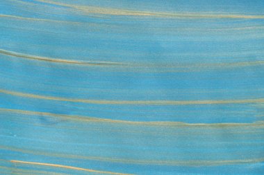 Kağıt arka plan dokusu üzerine boyalı mavi ve altın