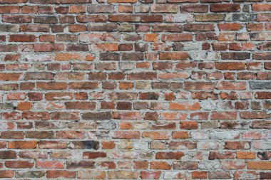 Eski kırmızı tuğla duvar arkaplan dokusu 