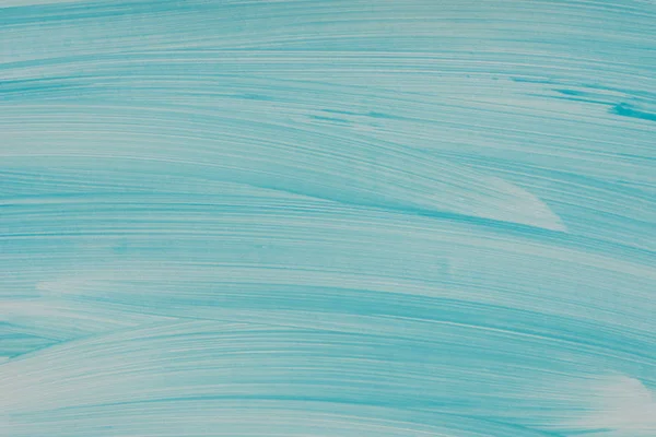 紙の背景のテクスチャに描かれた青と白のアートアクリル — ストック写真