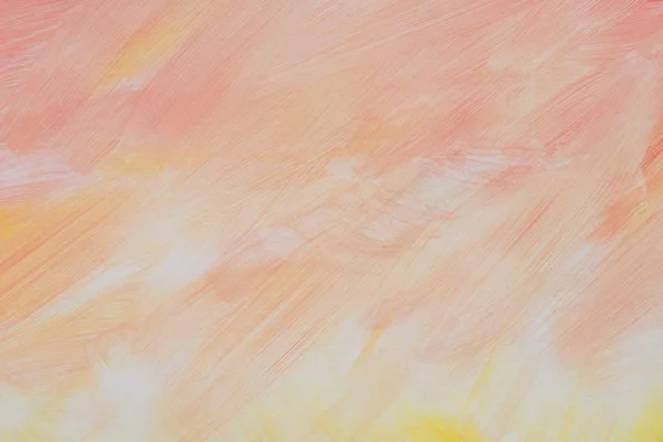 Πορτοκαλί και κίτρινη τέχνη ακρυλικά ζωγραφισμένα σε χαρτί φόντο υφή — Φωτογραφία Αρχείου