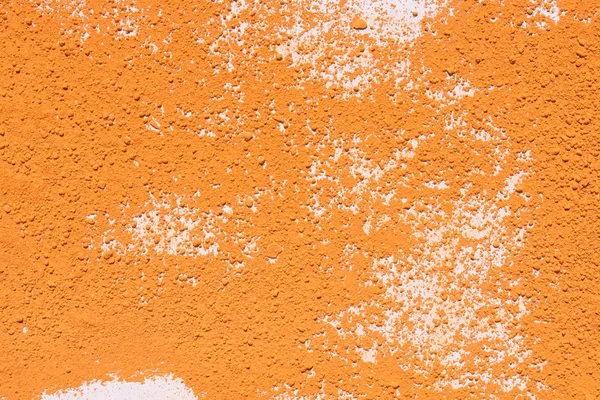 Orange  color powder pigment art texture background — Stock Photo, Image