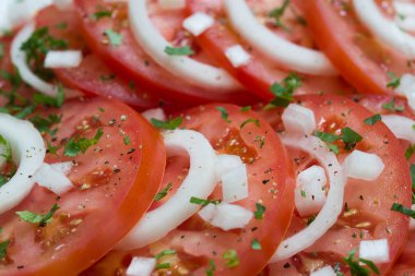 domates ve soğan salatası