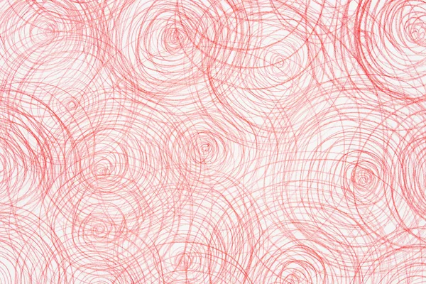 Beyaz Kağıt arka plan üzerinde kırmızı pastel doodles — Stok fotoğraf