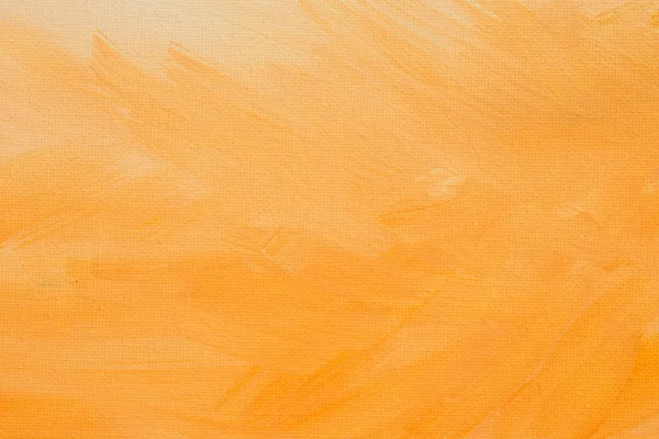 在艺术画布上绘制的橙色背景纹理 — 图库照片