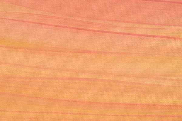 Fondo naranja textura pintada sobre lienzo artístico — Foto de Stock