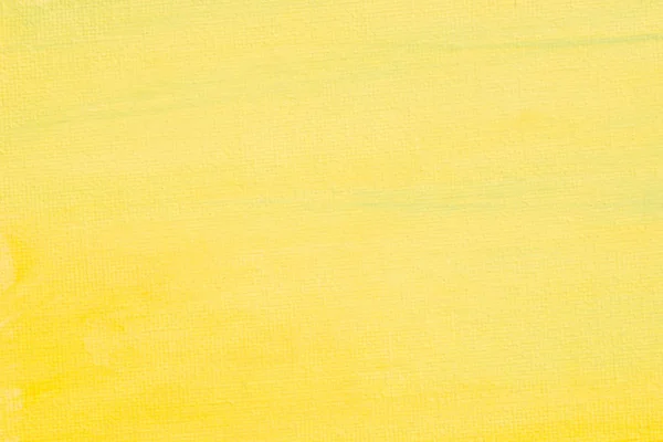 Textura de fondo amarillo pintado sobre lienzo artístico — Foto de Stock