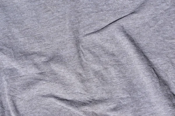 Cinza vincado algodão jersey fundo textura — Fotografia de Stock