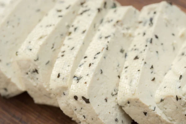 Tofu con rebanadas de hierbas — Foto de Stock