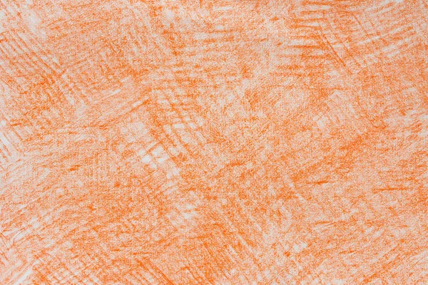 Couleur Orange Abstrait Crayon Dessin Papier Fond Texture — Photo