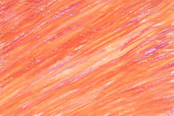 Couleur Orange Crayon Pastel Texture Fond — Photo