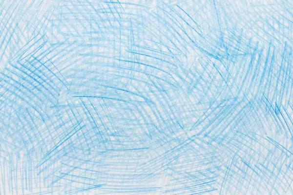 Niebieski Kolor Abstrakcyjny Kredka Rysunek Papier Tło Tekstury — Zdjęcie stockowe