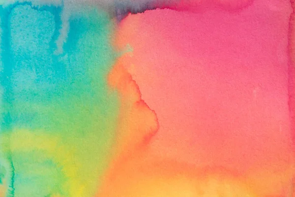 Mehrfarbige Aquarell Gefärbt Bemalten Hintergrund Textur — Stockfoto