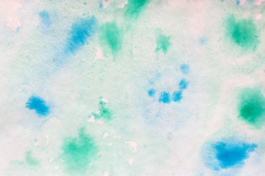 mavi ve yeşil renkli suluboya arka plan deseni