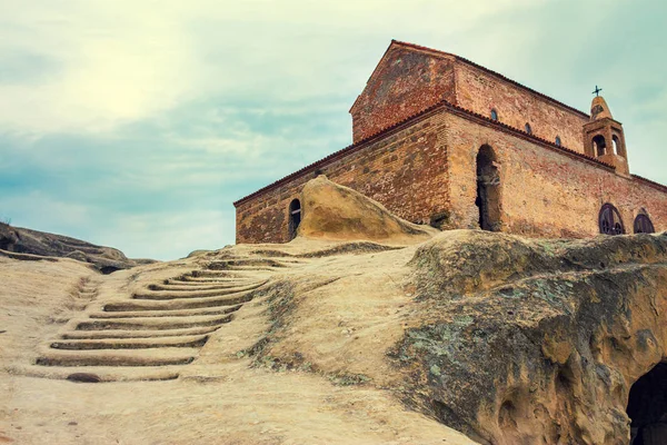 Eski Ortodoks Kilisesi Antika Cave City Uplistsikhe Georgia Europe — Stok fotoğraf