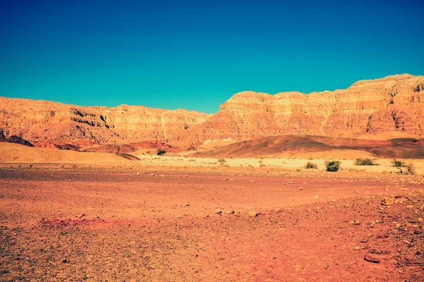 Góry Krajobraz Pustyni Pustyni Arava Izrael — Zdjęcie stockowe