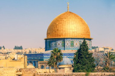 temple mount Kudüs, İsrail üzerinde kaya kubbe