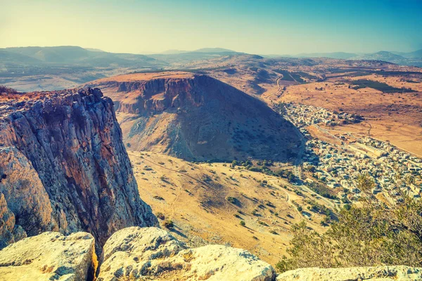 View Arbel Cliff Galilee Israel — Stock Photo, Image