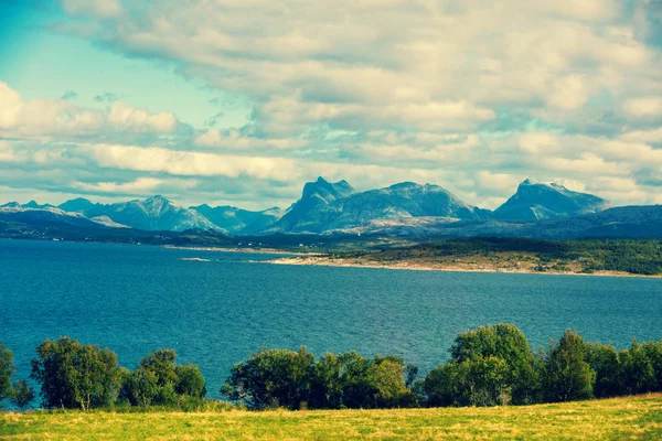 Vue Sur Magnifique Fjord Belle Nature Norvège — Photo